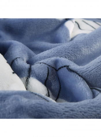 Flannel Thick Blanket Blue