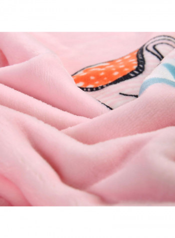 Flannel Thick Blanket Pink