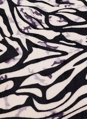 Zebra Pattern Thick Soft Winter Blanket Cotton Multicolour 120x200centimeter