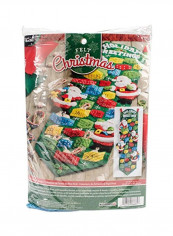 Felt Applique Decor Kit Blue/Gold/Red