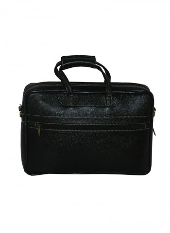 Genuine Leather Designer Office Bag For Travel Black