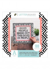 Patterned Letterboard Black/White