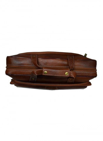 Leather Bag Fits 15.6 Inches Laptop Tan