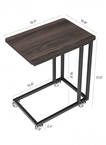 Overbed Side Table Brown