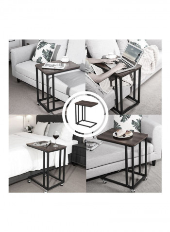 Overbed Side Table Brown