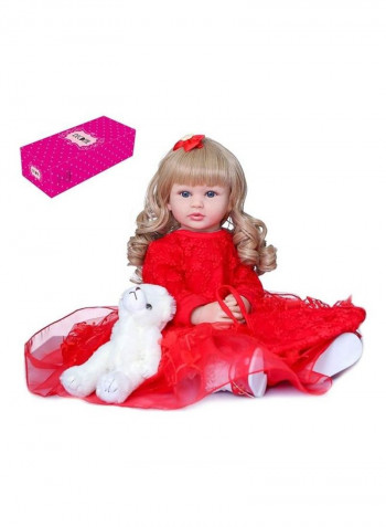 Reborn Baby Doll With Toy 24inch
