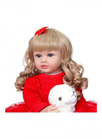 Reborn Baby Doll With Toy 24inch