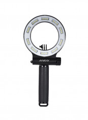 30 LED Waterproof Diving Fill Light 17.3x14.5x1.7cm White/Black