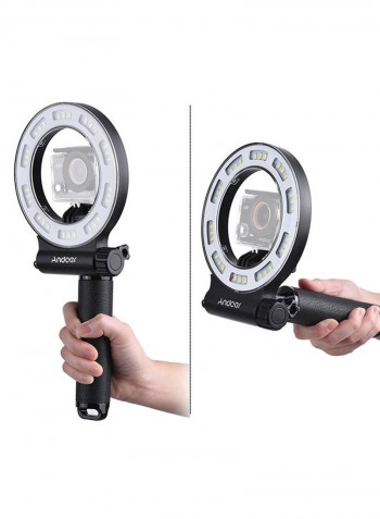 30 LED Waterproof Diving Fill Light 17.3x14.5x1.7cm White/Black