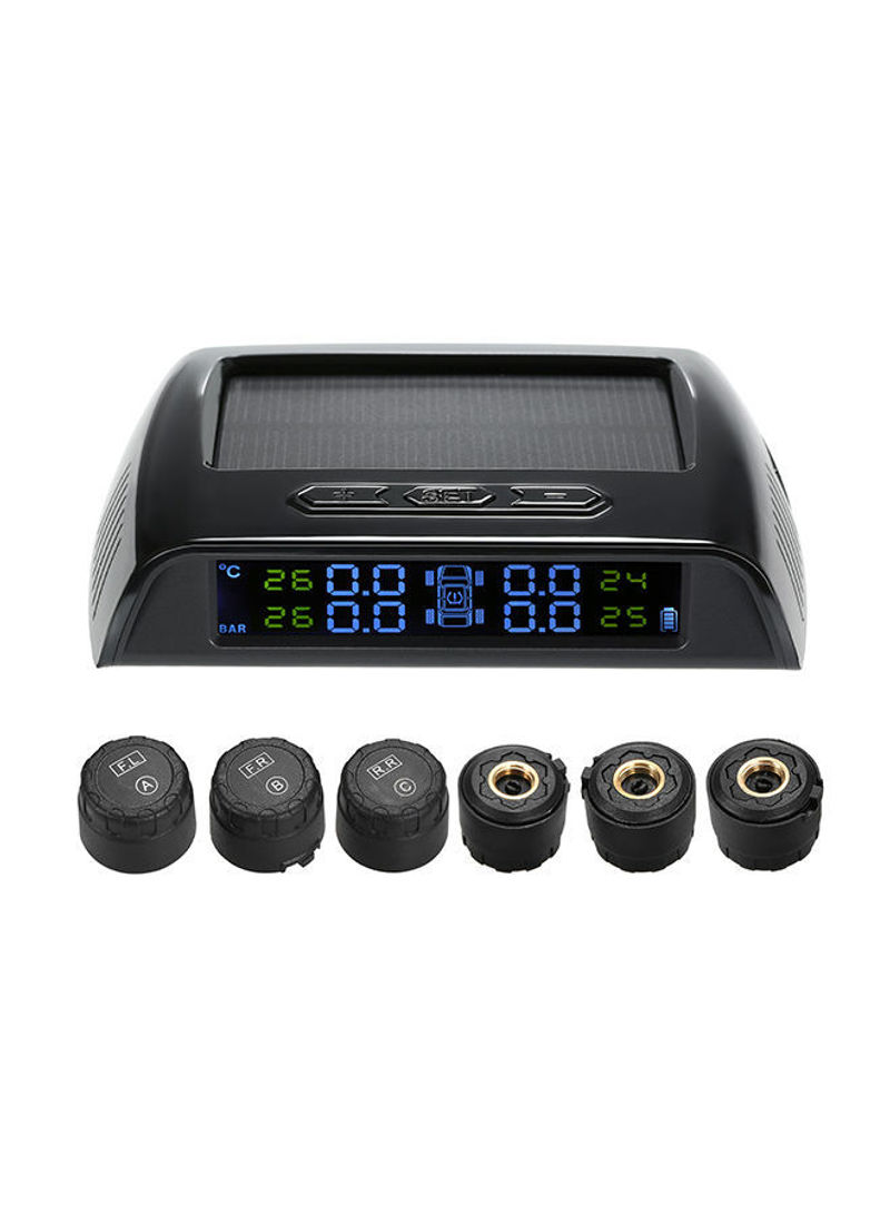 7-Piece Wireless Tire Pressure Monitoring System With External Sensor For Car/RV Truck