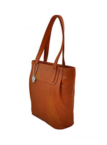 Polyester Blend Shoulder Bag Brown