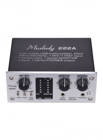 2-Channel USB Audio System Interface External Sound Card