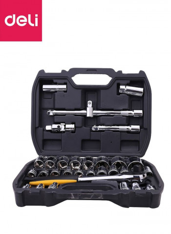 32-Piece Socket Set  Black/Silver