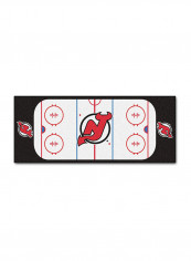 Jersey Face Football Field Runner White/Black 30 x 72inch