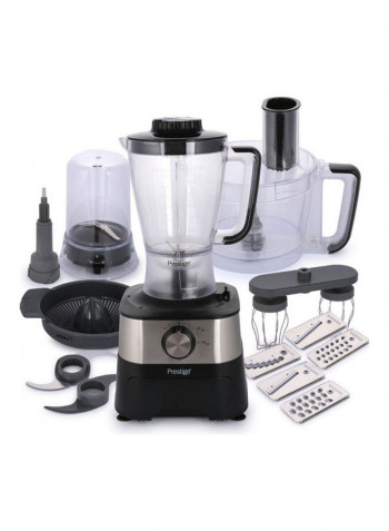 Food Processor Cookware Set Clear/Black/Silver 1.8L