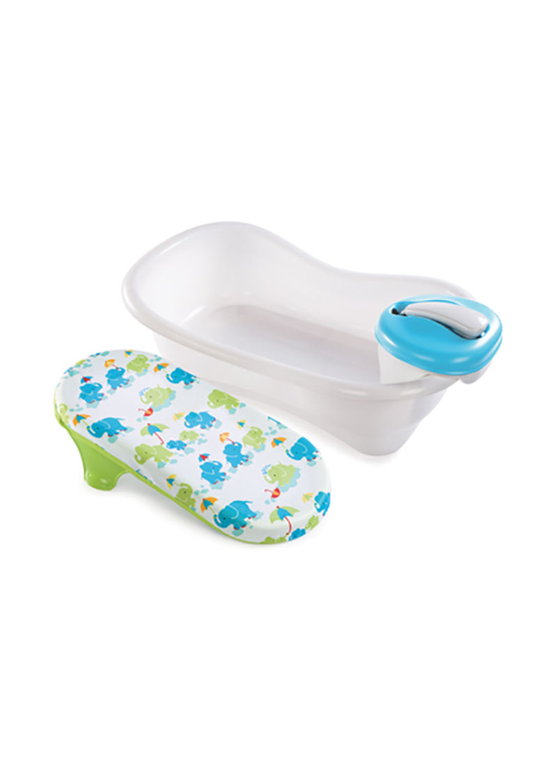 Toddler Bath Center With My Size Potty Seat, 3-6 M - White/Green/Blue