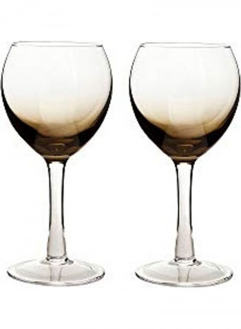 Pack Of 2 Stylish Wine Glass Clear
