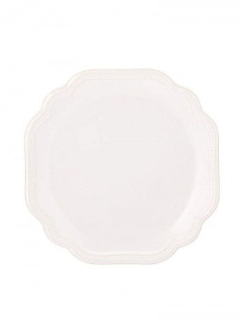 4-Piece French Perle Bead Dinner Set White