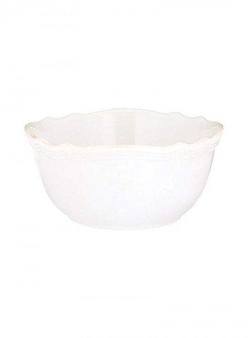 4-Piece French Perle Bead Dinner Set White
