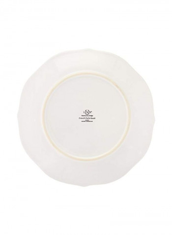 4-Piece French Perle Bead Dinner Set White