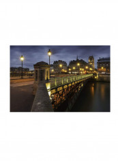 Bridge Of Arcole In Paris Canvas Wall Art Multicolour 16 x 24inch