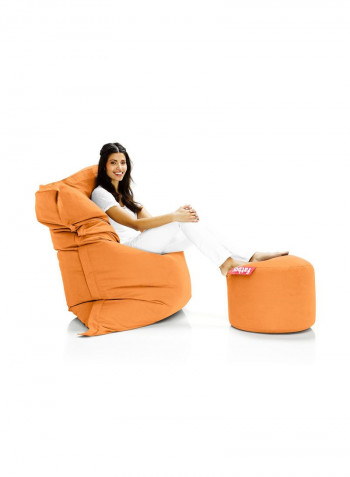 Point Stonewashed Bean Bag Orange 35x50centimeter