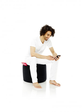 Point Stonewashed Bean Bag Black 35x50centimeter