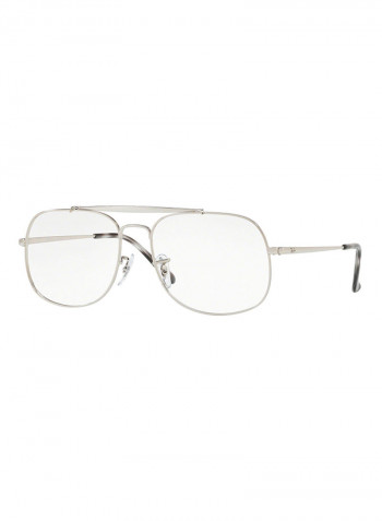 Men's Square Eyeglasses - Lens Size: 57 mm