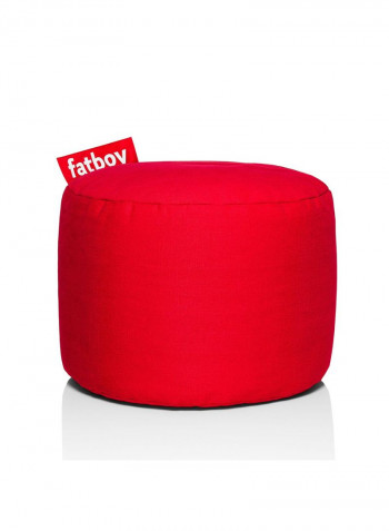 Point Stonewashed Bean Bag Red 35x50centimeter