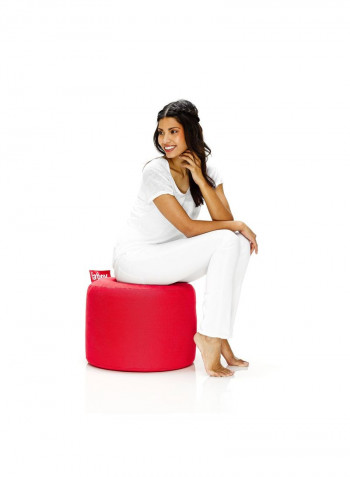 Point Stonewashed Bean Bag Red 35x50centimeter