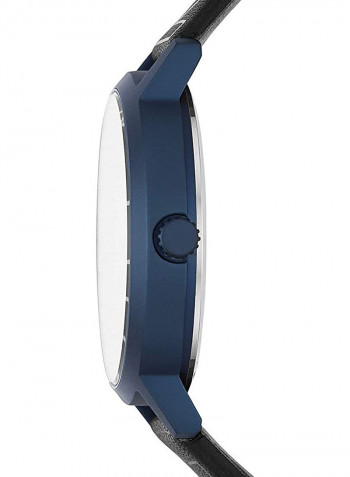 Women's Leather Analog Wrist Watch NY2818