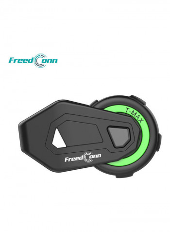 T-MAX Motorcycle Helmet Headset Bluetooth 5.0 Black/Green