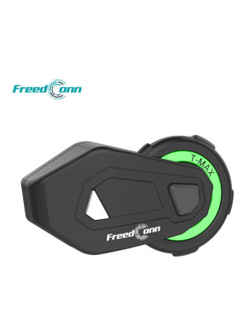 T-MAX Motorcycle Helmet Headset Bluetooth 5.0 Black/Green