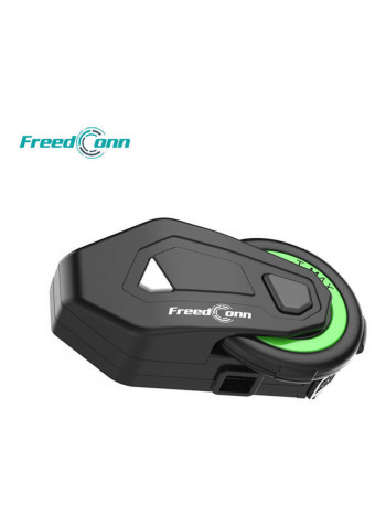 T-MAX Motorcycle Helmet Headset Bluetooth 5.0 Black/Green