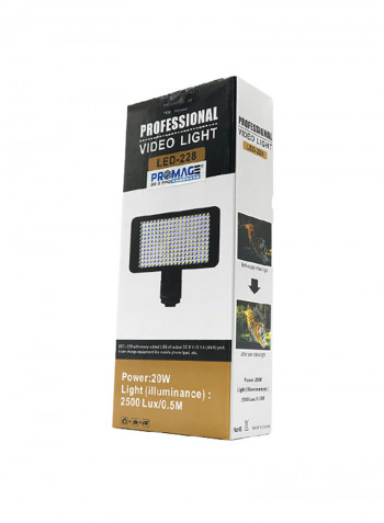 Professional Video Light Led-228 Black