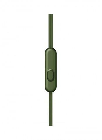 Wired In-Ear Headphones With Mic Green