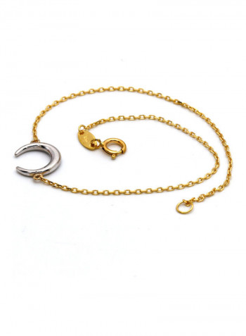 18k Gold Moon Bracelet