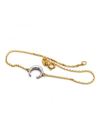 18k Gold Moon Bracelet