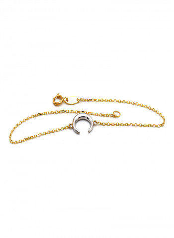 18k Gold Moon Bracelet