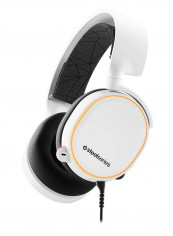 Arctis 5 Wired Over-Ear Gaming Headset With Mic Black/White