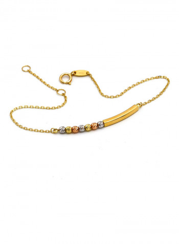 18K Gold Ball Designed Bracelet Gold