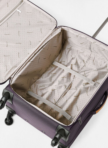 2-Piece Luggage Trolley Set Purple