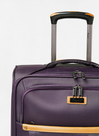 2-Piece Luggage Trolley Set Purple