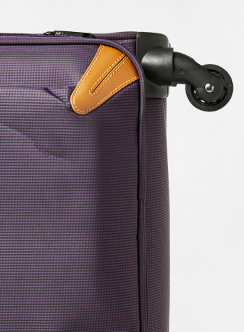 2-Piece Luggage Trolley Set Purple