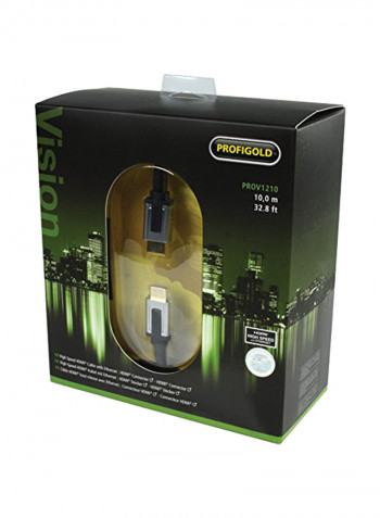 High Speed HDMI Cable With Ethernet 10meter Black