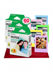 Pack Of 3 Instax Square Instant Film 3.4 x 2.8inch Multicolour