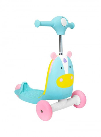 Zoo Unicorn Ride-On Toy 22.75x13.5x20.5inch