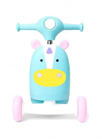 Zoo Unicorn Ride-On Toy 22.75x13.5x20.5inch