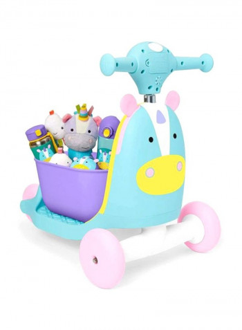 Zoo Unicorn Ride-On Toy 22.75x13.5x20.5inch