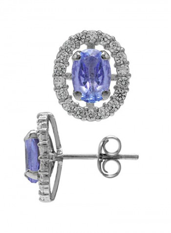 Sterling Silver Metal Stud Earrings